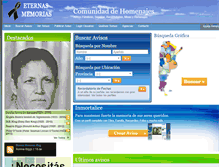 Tablet Screenshot of eternasmemorias.com.ar